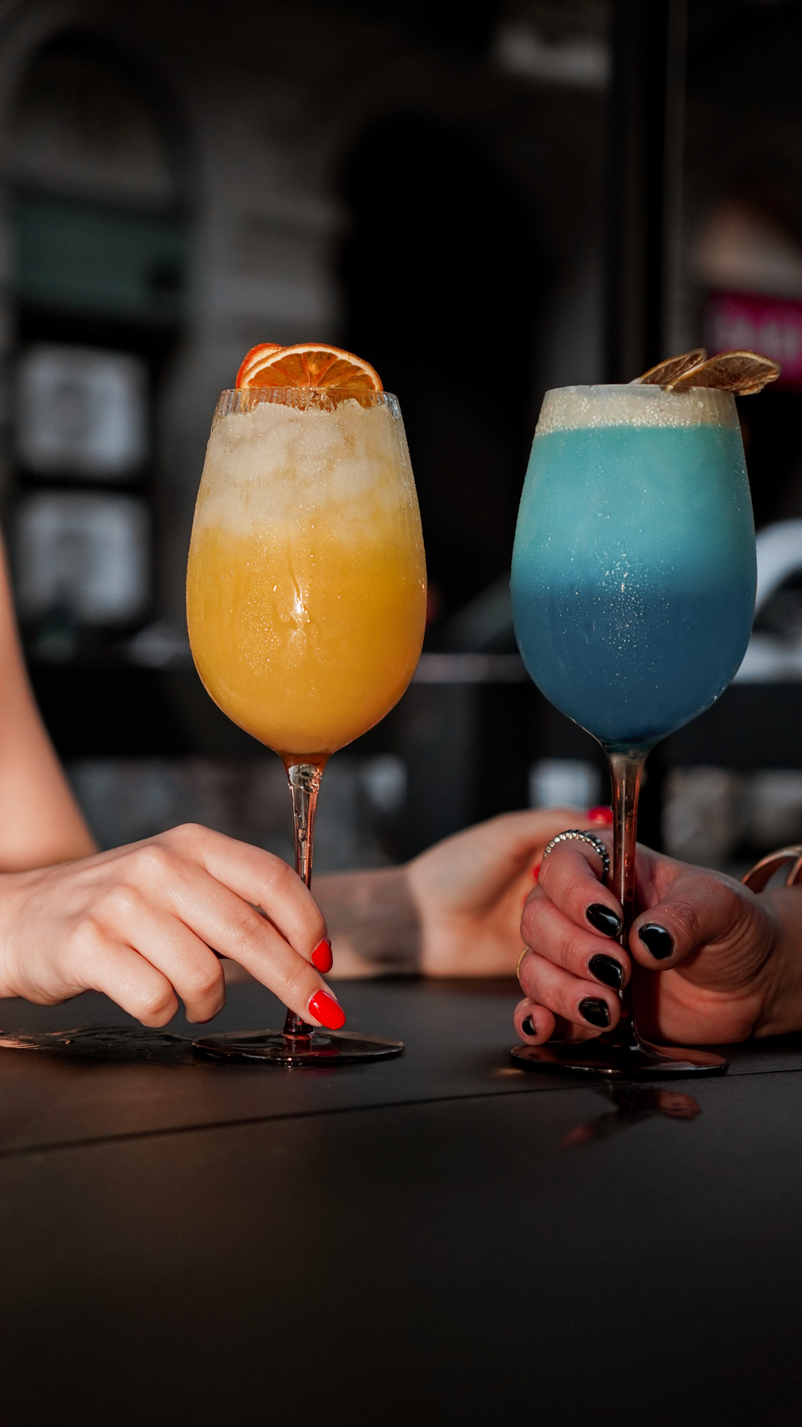 Orange and blue 305 signature cocktails
